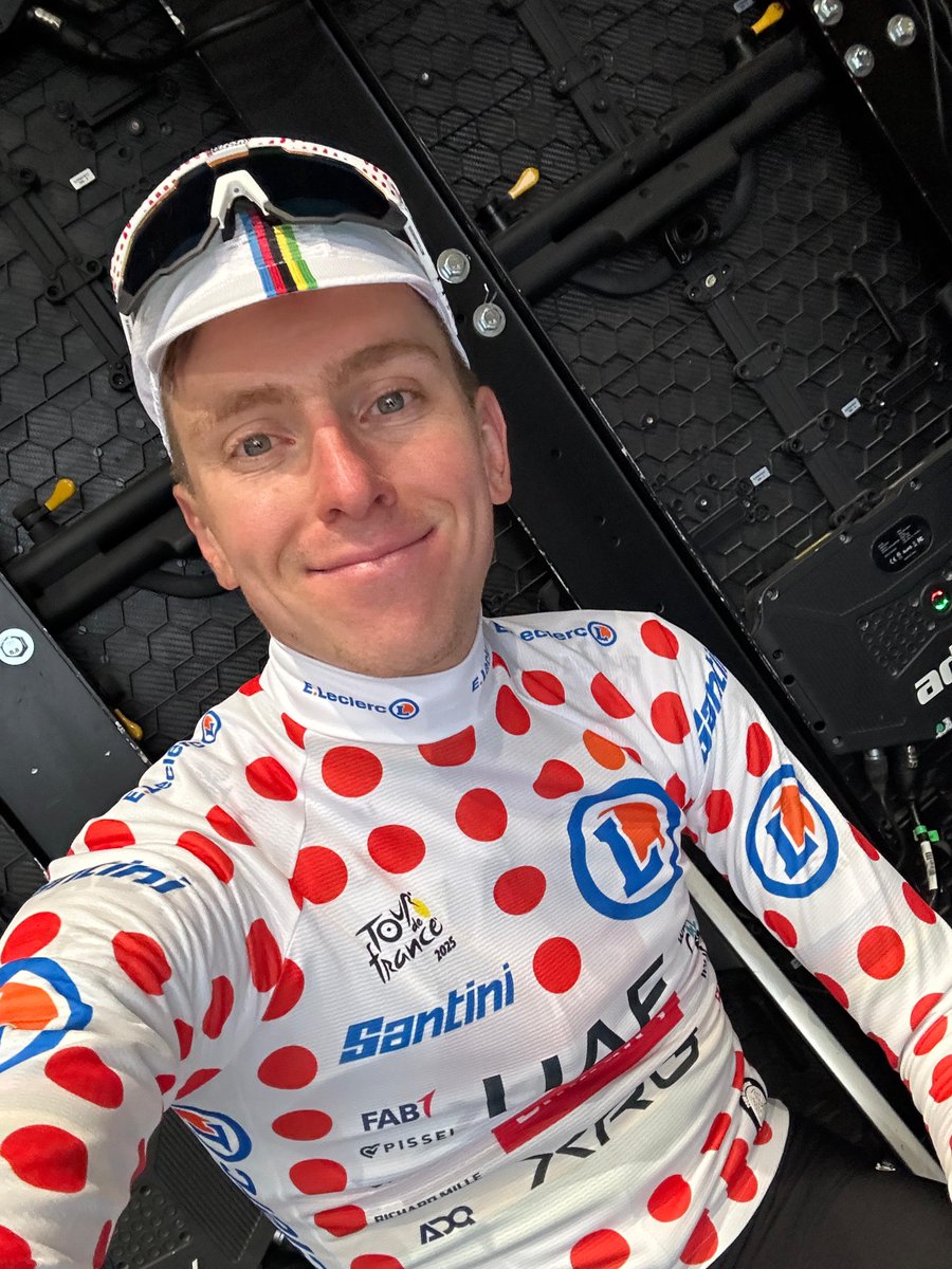 Tour de France™ (@letour) on Twitter photo Tadej is your new King of the Mountains ❤️🤍
<a href="/TamauPogi/">Tadej Pogačar</a> est votre nouveau <a href="/maillotapois/">Maillot à Pois E.Leclerc</a> ⛰️
#TDF2025 l <a href="/TeamEmiratesUAE/">@UAE-TeamEmirates</a> Tadej is your new King of the Mountains ❤️🤍
<a href="/TamauPogi/">Tadej Pogačar</a> est votre nouveau <a href="/maillotapois/">Maillot à Pois E.Leclerc</a> ⛰️
#TDF2025 l <a href="/TeamEmiratesUAE/">@UAE-TeamEmirates</a>