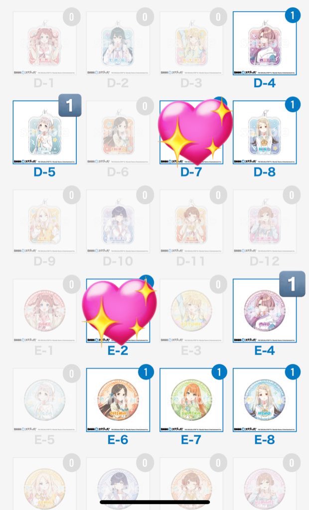 MChaN_eo's tweet photo. 【交換/譲渡】 学園アイドルマスター 学マス DMMスクラッチ

譲：D賞、Ｅ賞、画像参照

求：美鈴(B賞)、手毬(D賞)＞定価(770円＋送料)

B賞と交換いただける場合複数提供も可能ですのでご相談ください。
都内または大宮手渡し、郵送可能。
検索よりお気軽にお声掛けください。 https://t.co/5femxUFjK1