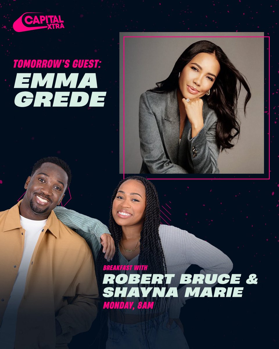 CapitalXTRA's tweet image. our girl @emmagrede is joining the brekkie crew tomorrow!
set your alarm for 8am and head to @globalplayer, the official capital xtra app 🔥📲