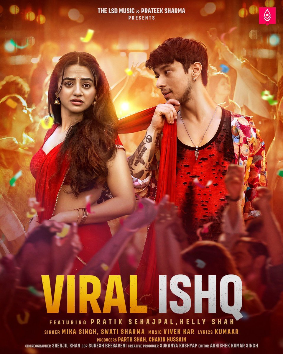 twtnemo's tweet image. VIRAL ISHQ POSTER OUT 🙂‍↔️

#PratikSehajpal #ViralIshq
#MikaSingh #HellyShah