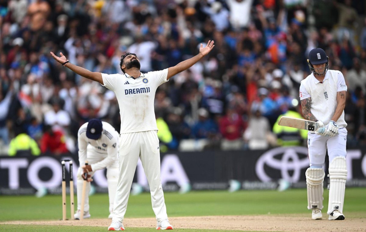 SENSATIONAL AKASH DEEP!

Ten-wicket haul in his maiden Test in England:
✅ 4 in the 1st innings
✅ 6 in the 2nd innings

One of India’s finest bowling displays overseas. 🇮🇳🔥