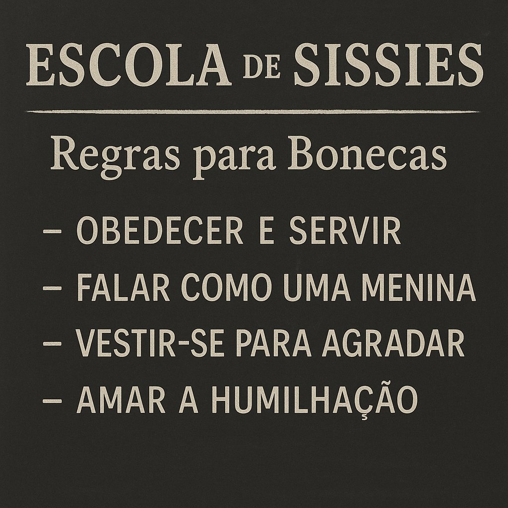 EscolaSissy's tweet photo. 🎓 Bem-vinde à Escola de Sissies
Aqui, ensinamos como uma verdadeira boneca deve se portar: obediente, servil, feminilizada.
💄 Treinamentos, tarefas, dicas e humilhação.
🔗 Disciplinas: andar, falar, servir, agradar.

Sigam, aprendam, obedeçam.
#SissySchool #Feminização https://t.co/p3OtrbhVgw
