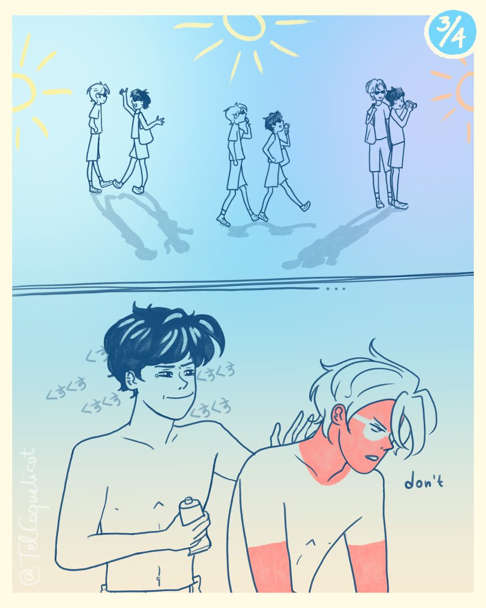 TelCoquelicot's tweet image. Here&apos;s the summer-themed asheiji mini story I spent way too much time on ☀
#BANANAFISH