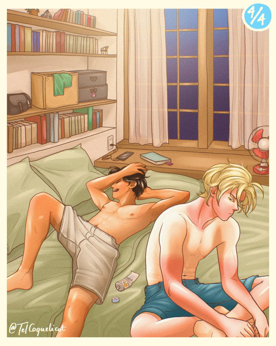 TelCoquelicot's tweet image. Here&apos;s the summer-themed asheiji mini story I spent way too much time on ☀
#BANANAFISH