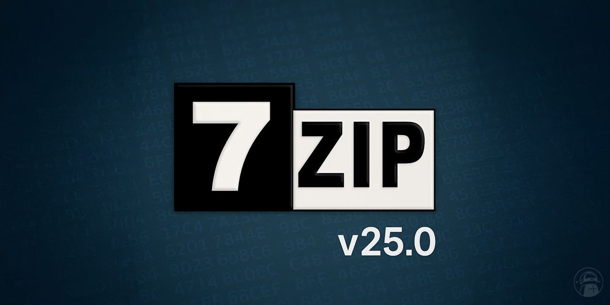 AlternativeStck's tweet image. 🗜️ 7-Zip 25 is here with faster compression for ZIP, 7z, xz, bzip2, and legacy formats, improved multicore support on Windows, and critical security fixes addressing recent zero-day vulnerabilities. ⚡🔒
#7Zip #FileCompression #CyberSecurity #OpenSource #WindowsApps #TechUpdate