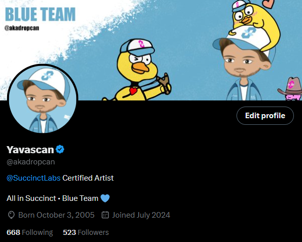 I passed 500 followers!!!!!

I started my <a href="/SuccinctLabs/">Succinct</a> journey with only 20 followers?!?!?

Succinct community really luvs each other.

I feel the luv and I luv everyone too.

LUV FROM YAVASCAN