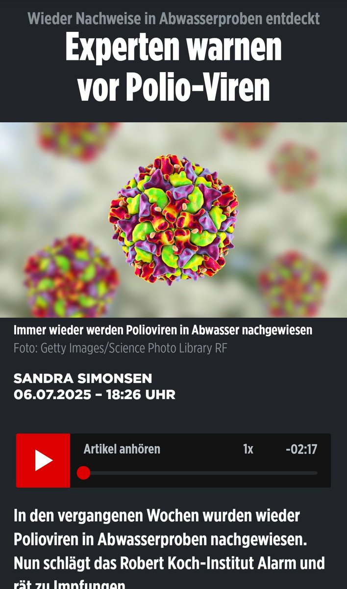 Wenn das die Schwurbler und Gipsnacken erfahren, dann ist wieder was los ...