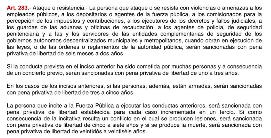 FernandCornejoV's tweet photo. Buenas tardes, Jessica. Que sepa la ciudadanía que vamos a respaldar a nuestros funcionarios públicos. En este caso, ya estamos revisando la trazabilidad a través de nuestro C5 y daremos con este agresor y aplicaremos toda la fuerza del artículo 282 del COIP, que podría llegar a tener hasta dos años de prisión.