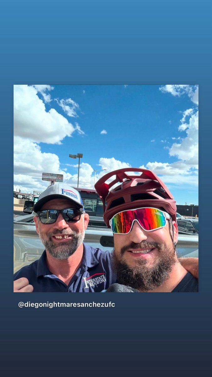 Ran into Diego the other day in Albuquerque. Always good to see people who beat me up. ❤️