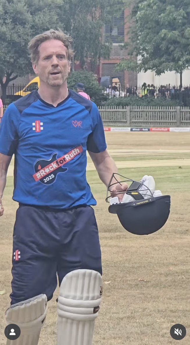 FanFunDamian's tweet photo. Damian Lewis played in the Rock for Ruth 2025 charity cricket match. See details, photos and a video here: https://t.co/EZOqIEAwTZ #DamianLewis #RuthStraussFoundation #RuthStrauss #RockForRuth #RedForRuth #UniteInRed #cricket ๐ https://t.co/YdLFndHfvs