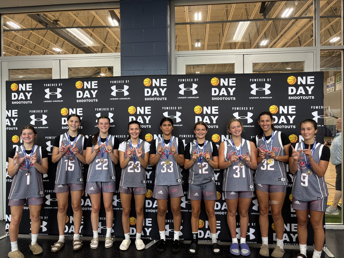 🏆Congrats to M14 15U HS Girls Champion at today's U.S.A. One Day Shootout.

☄️NEXT UP: July 12-13 National Summer Slam. onedayshootouts.com