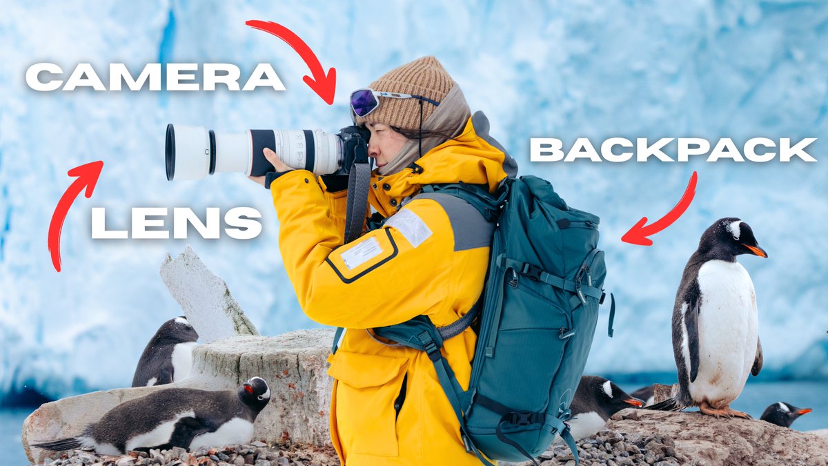 ninadefillaa's tweet photo. What’s in My Camera Bag for Travel (Antarctica Edition)  🇦🇶 https://t.co/Q5Fd3shxui via @YouTube https://t.co/G0VTGINORS