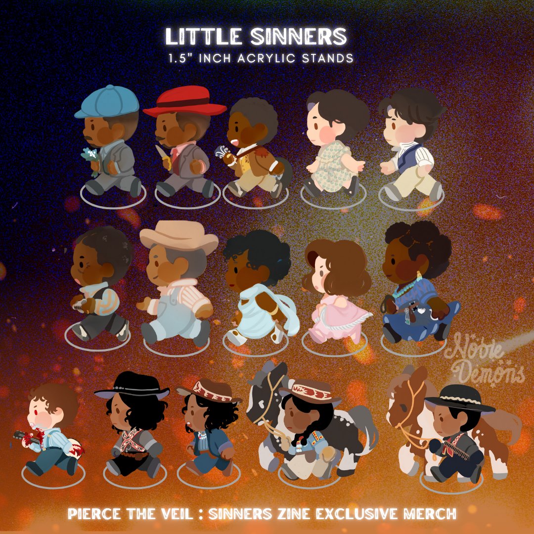Little #Sinners acrylic standee running friends for the #SinnersZine? Well, yes! Be sure to sign-up for pre-order info! 🏃‍♂️