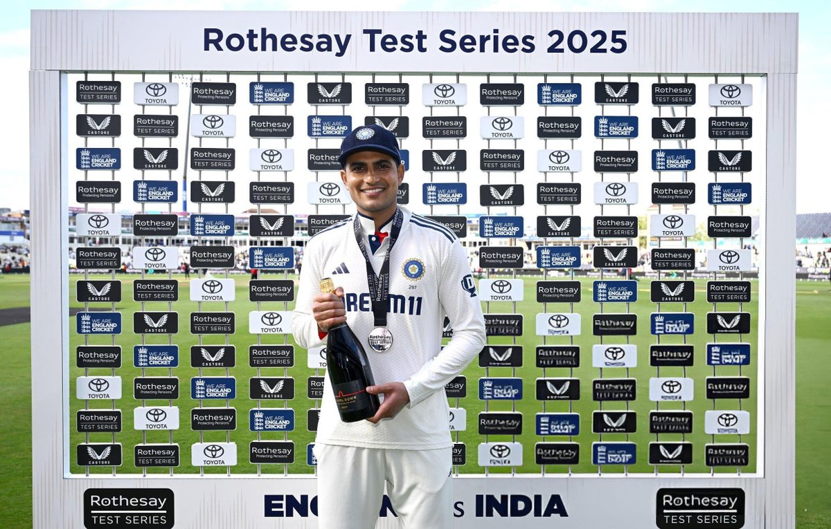Indian Cricket Team (@indiancrickettm) on Twitter photo Captain Shubman Gill vs England at Edgbaston:
✅ First Indian Captain to win a Test at Edgbaston
🏏 269 (387) & 161 (162)
🏆 Player of the Match
🌍 Biggest away Test win for India (336 Runs)
💯 First Indian to score 400+ runs in a Test in SENA
<a href="/ShubmanGill/">Shubman Gill</a>, take a bow! 🫡 Captain Shubman Gill vs England at Edgbaston:
✅ First Indian Captain to win a Test at Edgbaston
🏏 269 (387) & 161 (162)
🏆 Player of the Match
🌍 Biggest away Test win for India (336 Runs)
💯 First Indian to score 400+ runs in a Test in SENA
<a href="/ShubmanGill/">Shubman Gill</a>, take a bow! 🫡