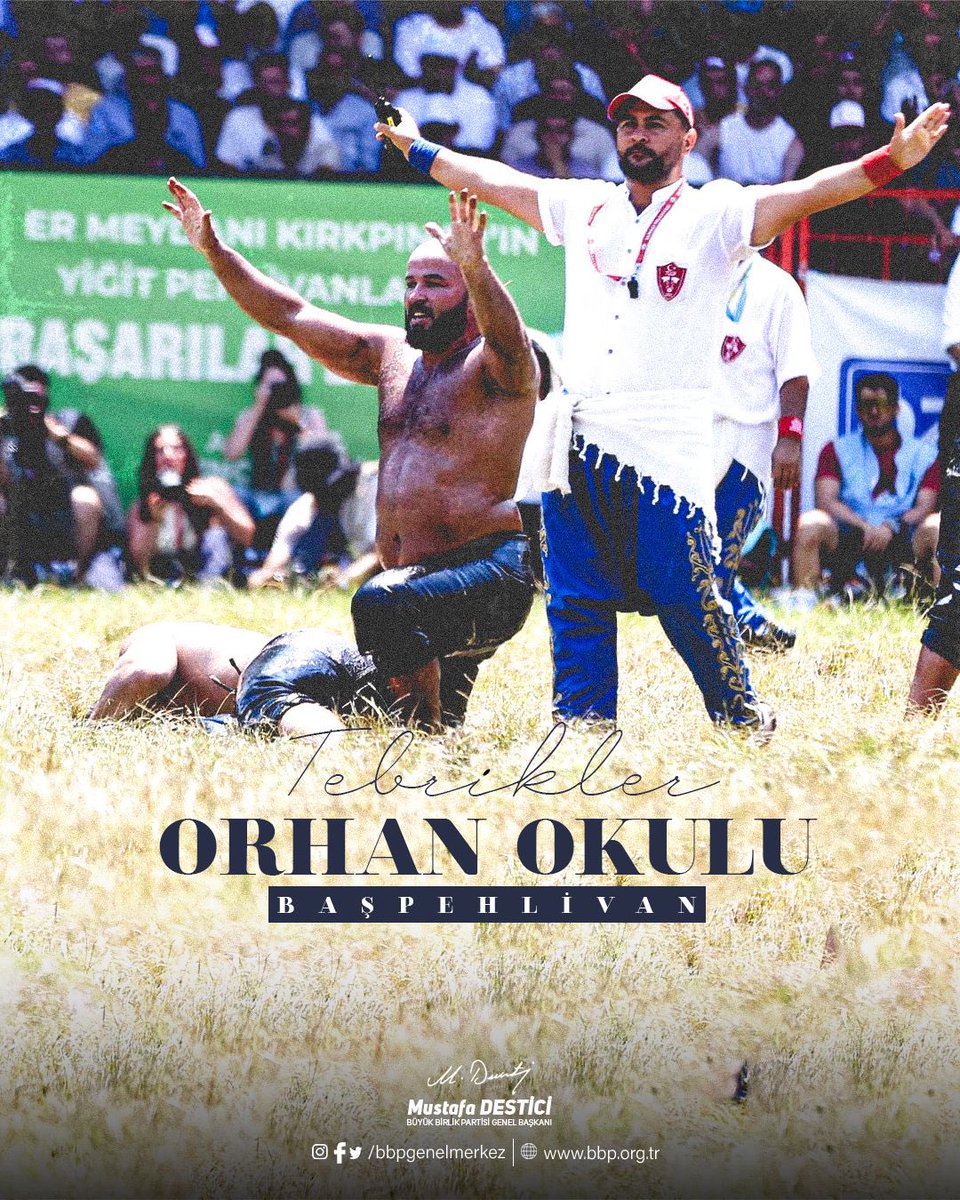 Edirne’de düzenlenen 664. Tarihi Kırkpınar Yağlı Güreşleri’nde altın kemerin sahibi olan Antalya bölgesinden Orhan Okulu’yu ve er meydanında mücadele ederek Türk sporuna ve geleneklerimizle katkı sağlayan tüm pehlivanlarımızı tebrik ediyorum.

Pençe-Kilit Harekat Bölgesinde 5