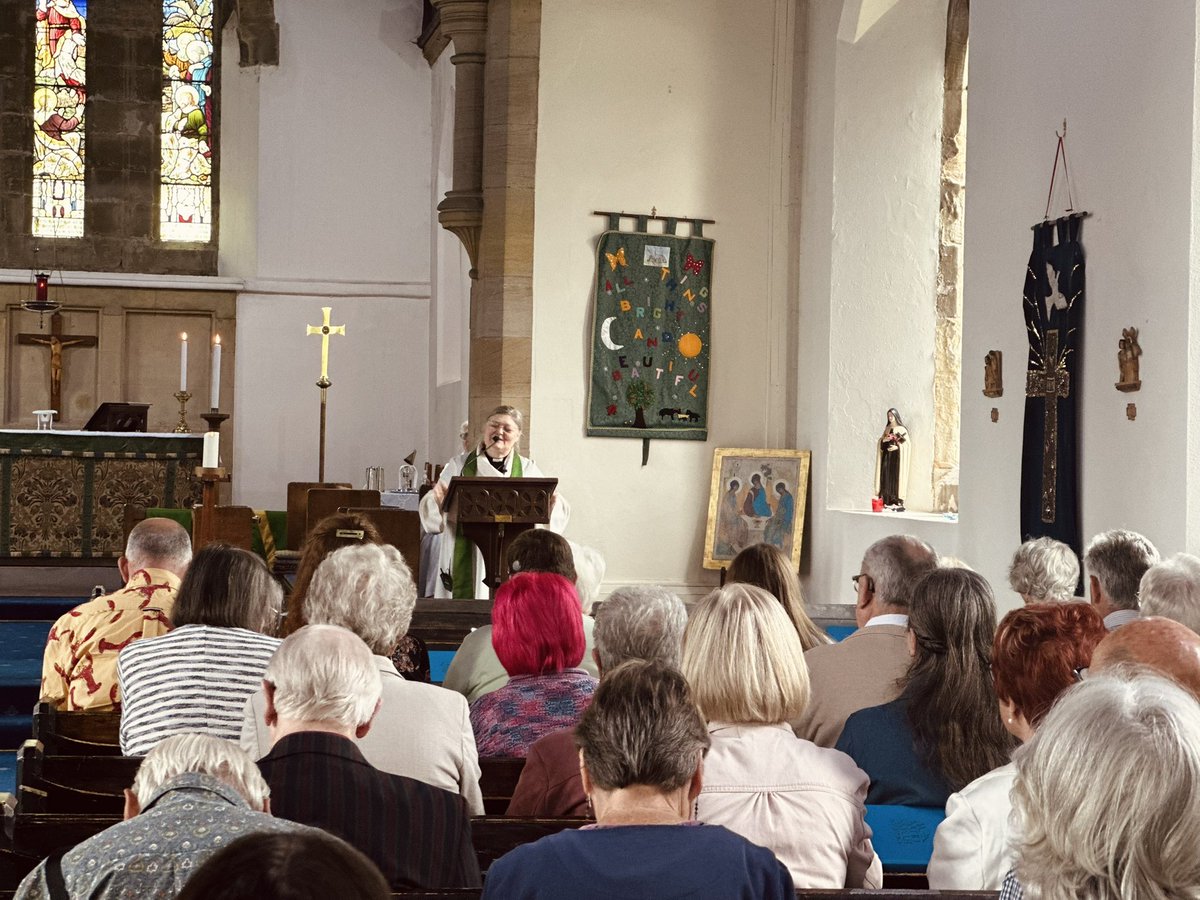 Today St John’s Chevington and St Cuthbert's Amble joined together in worship with Rev Rachael leading our service for the first time as priest-in-charge of the benefices of Amble and Chevington 🤲🏽