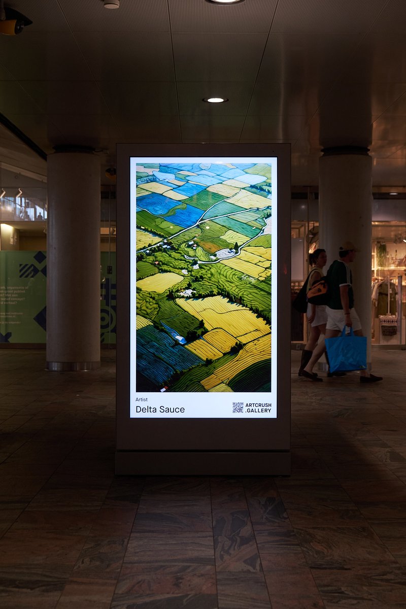 Happy to say that my art was on display in the Netherlands this last month! 

Big thank you to <a href="/artcrush/"></a>
and <a href="/GlobalNL/">Global Media & Entertainment</a>! 

Green Pastures, in the collection of <a href="/RyanRises/">Ryan</a>!