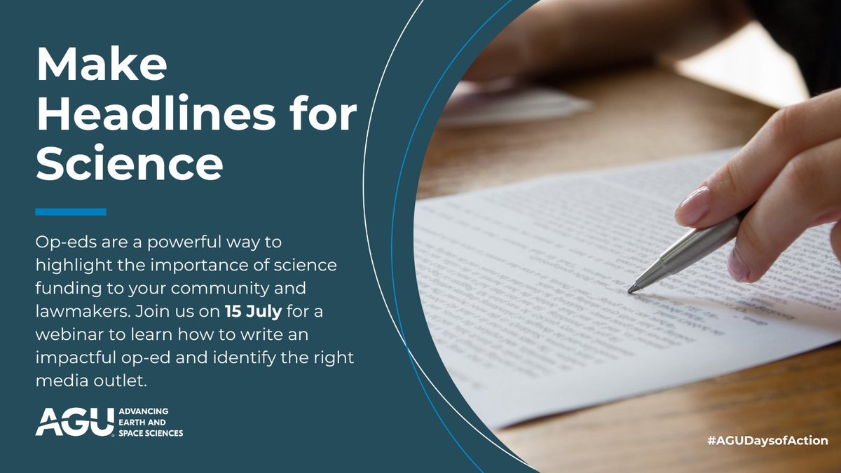 Want to advocate for science funding? 🧪 Join our 15 July webinar to learn how to craft and place op-eds that influence your community and legislators. lite.spr.ly/6002yCXg