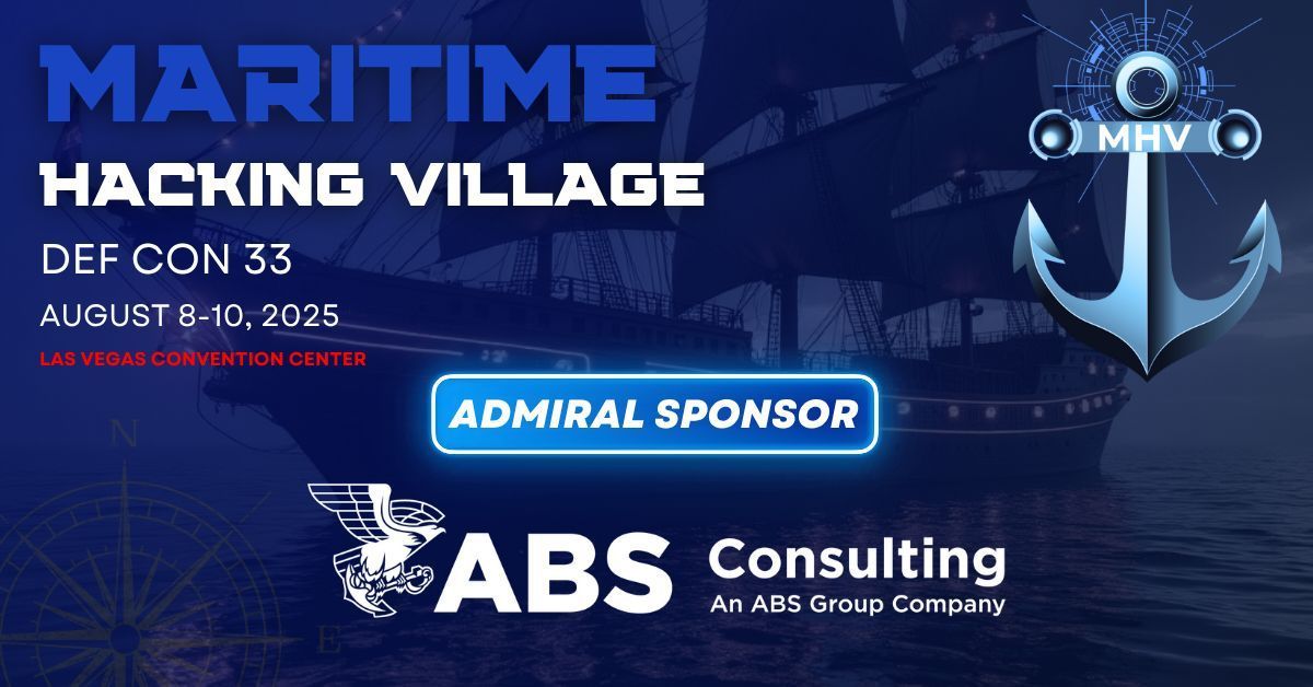 ⚓️ Sponsor Highlight:  <a href="/_ABSGroup/">ABS Group</a> 

We’re thrilled to welcome ABS Consulting to the Admiral Tier of sponsors for this year’s Maritime Hacking Village at @DEFCON 33!

A global leader in risk and reliability, ABS Consulting brings deep expertise in securing critical infrastructure