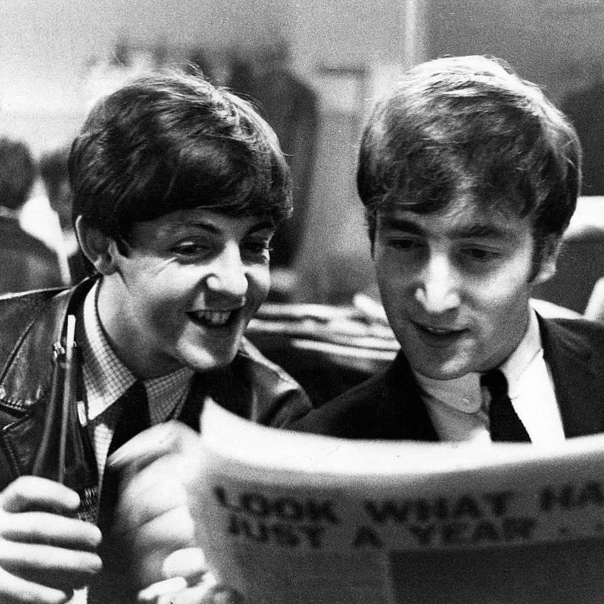 68 years ago today, these two chaps met, which is no time at all ago when you consider the impact they’ve had on the world since. It’s extraordinary to think that The Beatles were at No. 1 in America just six and a half years after that first meeting.