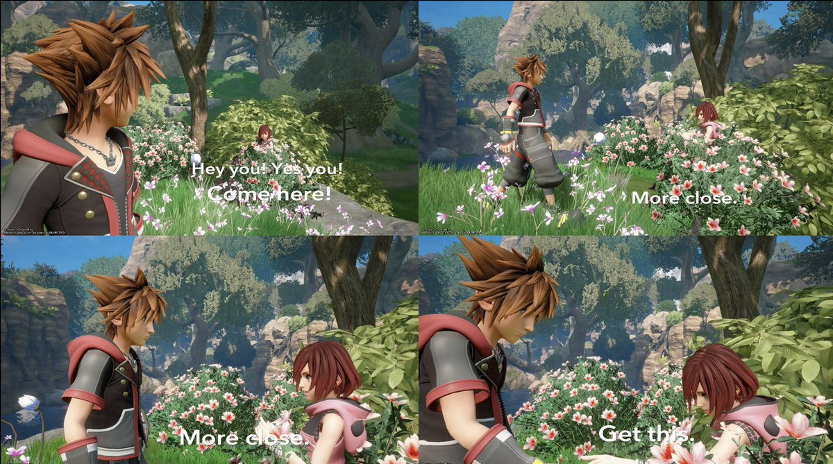 Abel_0888's tweet image. #sokaiweek day 1 theme Message. As #Kairi sneaks to #Sora to give him an important message to get him through his mission 
#kingdomhearts #datagreeting #sokaiweek2025 #sokai #KH