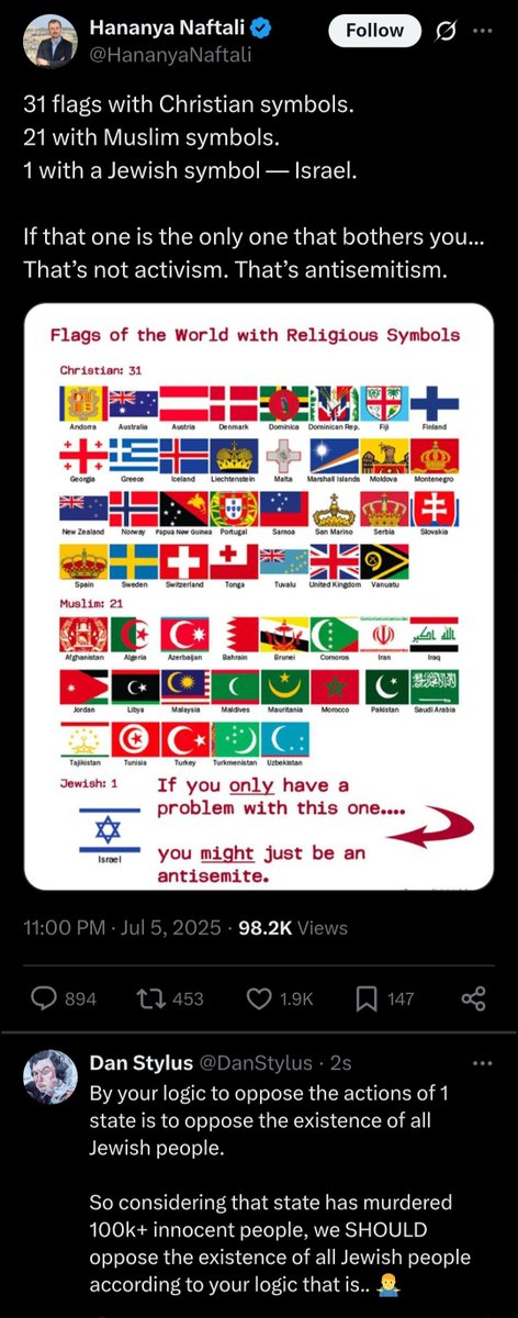 CHALLENGING THE NOTION THAT TO OPPOSE THE ACTIONS OF 1 STATE IS SOMEHOW HATEFUL OF AN ENTIRE RELIGION: