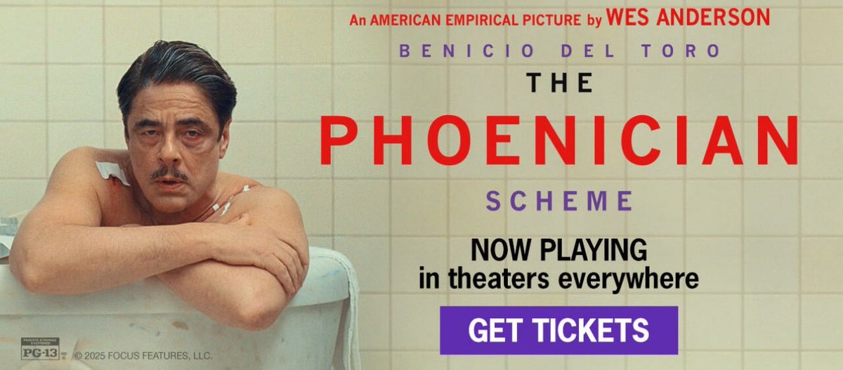 kizersouze's tweet photo. @letterboxd The Phoenician Scheme https://t.co/JmFNg6yrAH