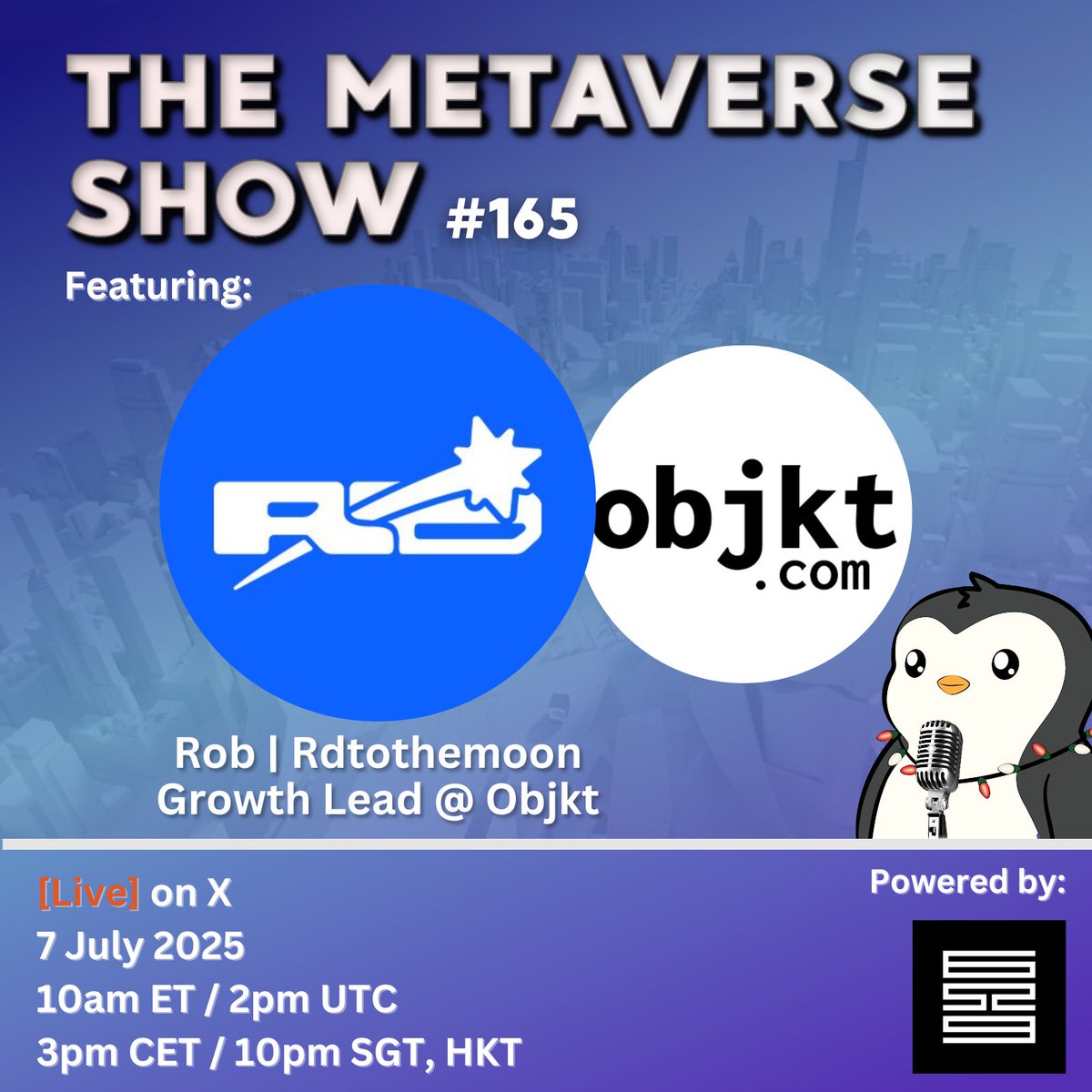 DarrenSRS (@darrensrs) on Twitter photo Objkt growth & partnerships lead <a href="/RDToTheMoon/">Rob | Rdtothemoon</a> joins me tomorrow to talk all about the newly launched Objkt Art Packs!
Join us at 10am ET / 2pm UTC as we discuss on the innovative project, the state of the art market, and do some giveaways. See y'all then! Objkt growth & partnerships lead <a href="/RDToTheMoon/">Rob | Rdtothemoon</a> joins me tomorrow to talk all about the newly launched Objkt Art Packs!
Join us at 10am ET / 2pm UTC as we discuss on the innovative project, the state of the art market, and do some giveaways. See y'all then!