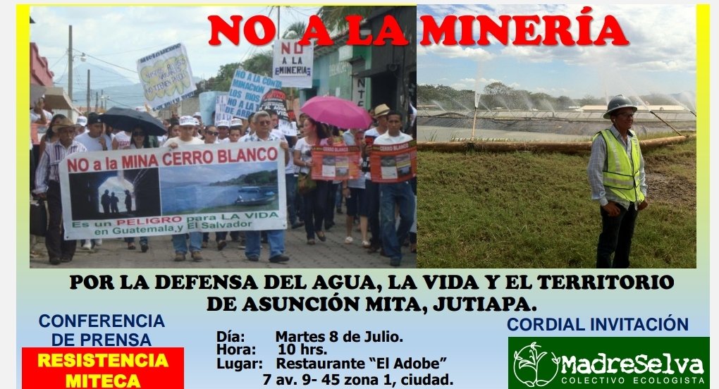 🔴Este martes 8...
Resistencia Miteca reitera el NO a la minería...
Conferencia de prensa
#medios
#noalamineria