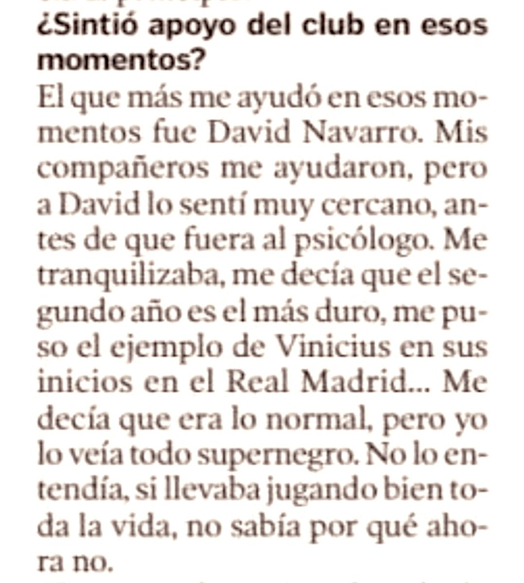 Luis Costa (@costa_el21) on Twitter photo 📰 De la entrevista que el <a href="/heraldoes/">Heraldo de Aragón</a> publicó ayer a #Liso, me quedo con esta respuesta. Muy pocos como David Navarro (<a href="/rojovida/">David Navarro</a>) para entender al futbolista. 📰 De la entrevista que el <a href="/heraldoes/">Heraldo de Aragón</a> publicó ayer a #Liso, me quedo con esta respuesta. Muy pocos como David Navarro (<a href="/rojovida/">David Navarro</a>) para entender al futbolista.