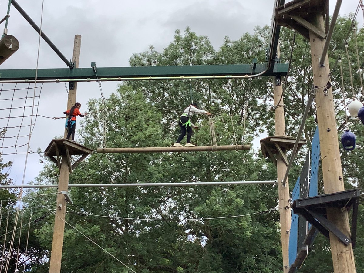 SSPP_Primary's tweet image. An afternoon spent up in the air with Aerial Trek - which allowed the children to show bravery and a great attitude. This was followed by Conquest - which allowed the children the chance to shoot lasers at each other. #Condover2025 #SSPP
