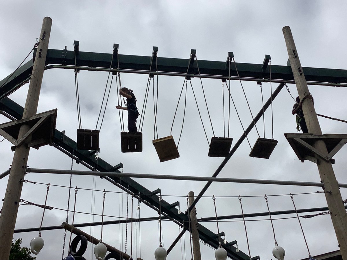 SSPP_Primary's tweet image. An afternoon spent up in the air with Aerial Trek - which allowed the children to show bravery and a great attitude. This was followed by Conquest - which allowed the children the chance to shoot lasers at each other. #Condover2025 #SSPP