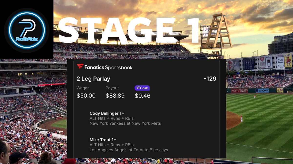 ProfitPickz (@profitpickz) on Twitter photo 🪜 Ladder Challenge Stage - 1️⃣
$50.00 ➡️ $88.89 (-129 odds)🍀
💥C. Bellinger 1+ H/R/RBI
💥M. Trout 1+ H/R/RBI
Data sponsored by <a href="/propsbotai/">PropsBot.AI™️</a>
👉 link.propsbot.ai/2y3JCa0jnSb
Drop a 👍 if you’re tailing!
#gamblingX 🪜 Ladder Challenge Stage - 1️⃣
$50.00 ➡️ $88.89 (-129 odds)🍀
💥C. Bellinger 1+ H/R/RBI
💥M. Trout 1+ H/R/RBI
Data sponsored by <a href="/propsbotai/">PropsBot.AI™️</a>
👉 link.propsbot.ai/2y3JCa0jnSb
Drop a 👍 if you’re tailing!
#gamblingX