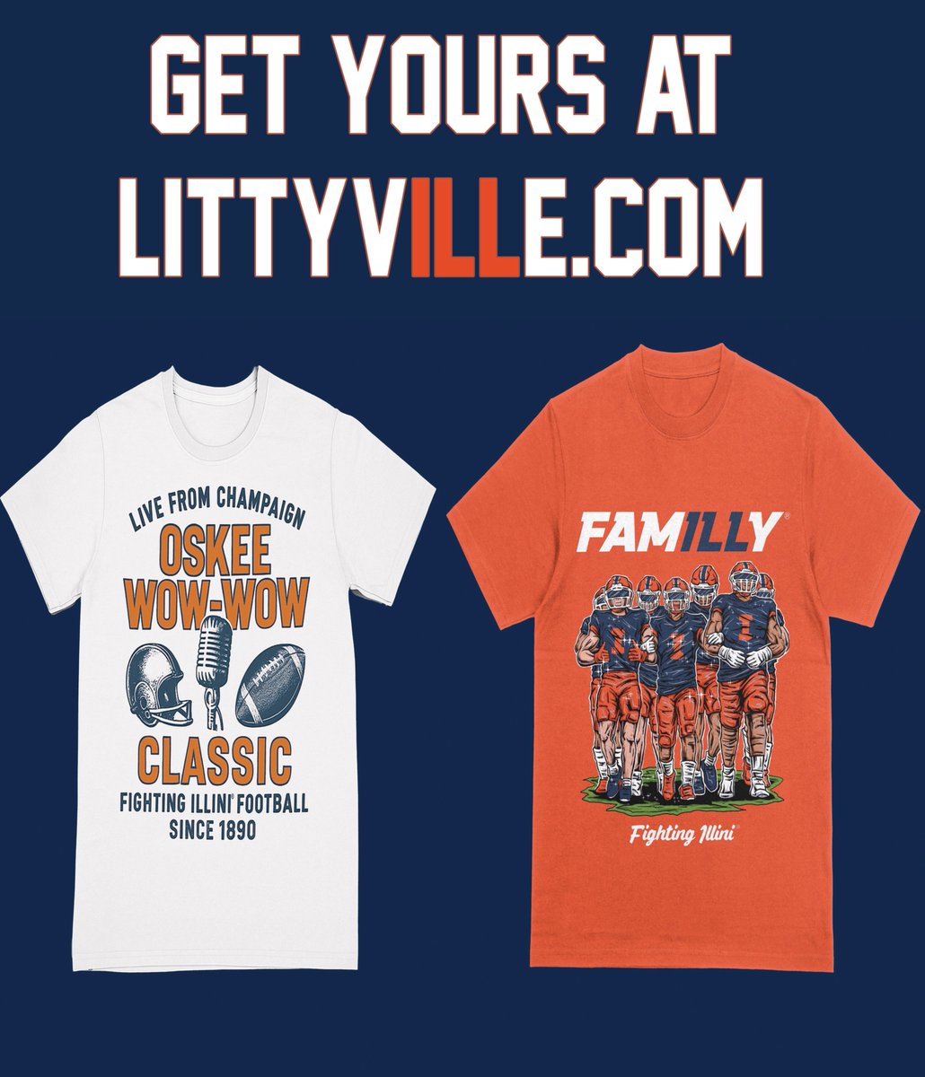 Champaign_Room's tweet image. ILLINI FANS: Get these officially licensed t-shirts and many more only at Littyville.com! Go Illini! #ad