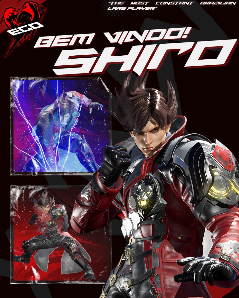 SEJA BEM VINDO OFICIALMENTE A EGO PLAYERS LEAGUE <a href="/TekkenShiro/">Shiro</a> 

"THE MOST CONSTANT BRAZILIAN LARS" é mais novo membro do nosso time!! ⚡

Será uma grande honra acompanha-lo nos próximos torneios e eventos "vestindo nossa camisa", EGO | SHIRO.

#EGO #FightForEGO #TEKKEN8