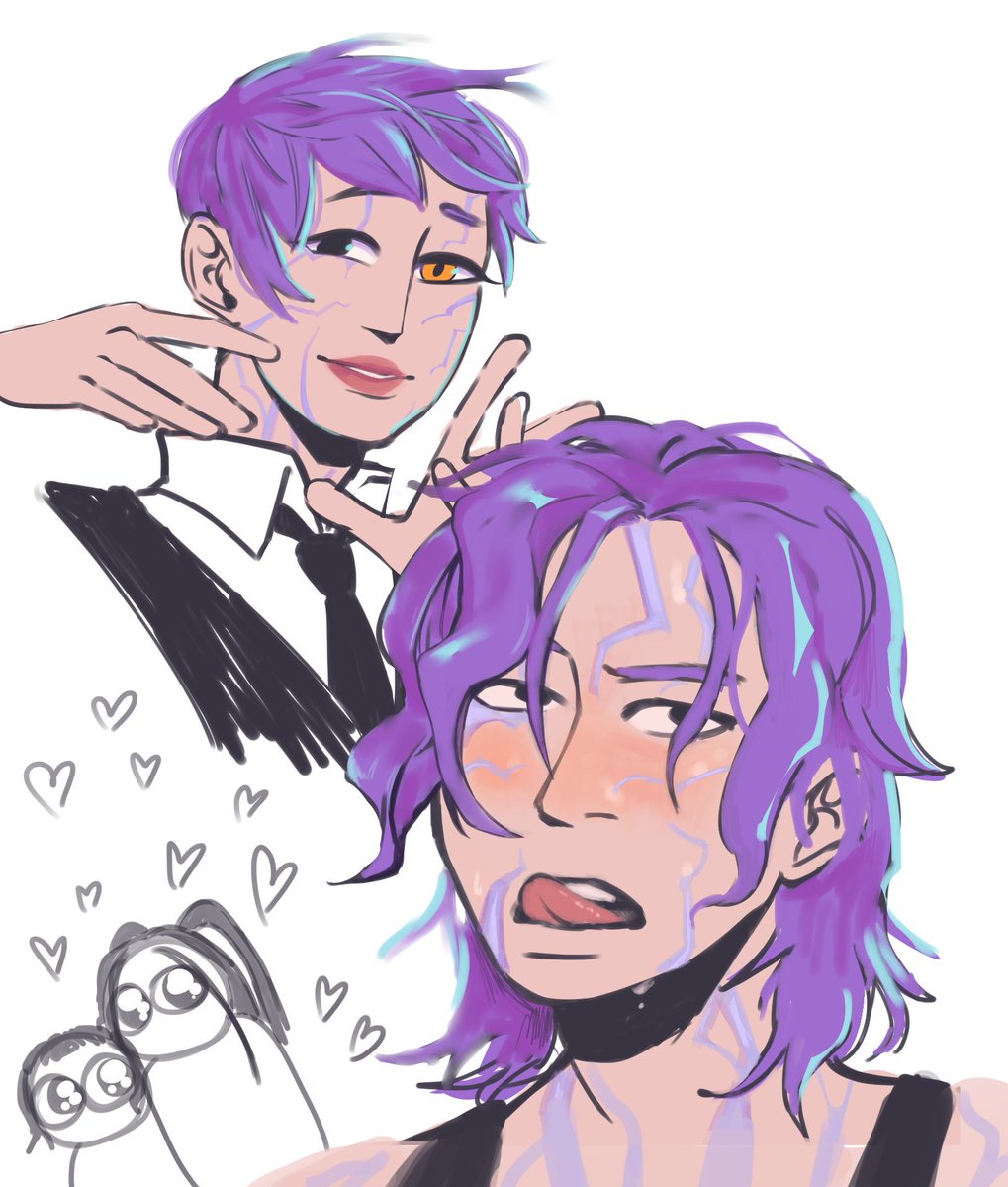 Quick short hair Rumi doodles. She looks so good as she is but I love character chops of hair after going through shit trope!
#kpopdemonhunters