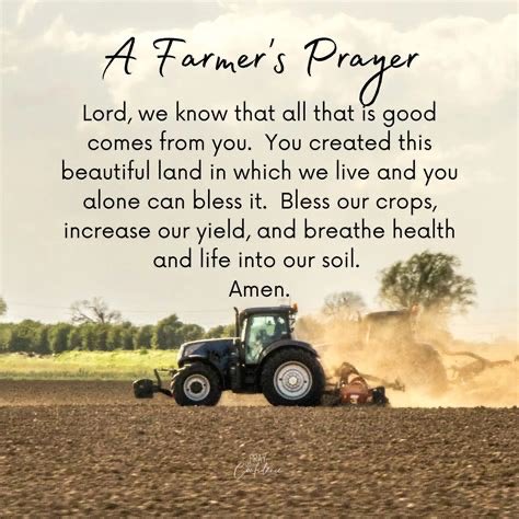 A prayer for our farmers who feed us.