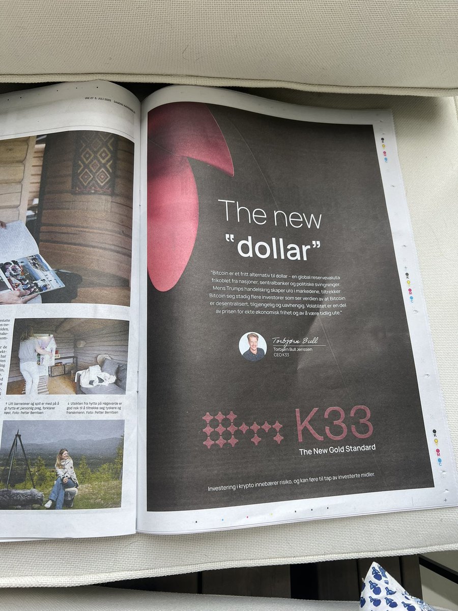 Bitcoin will replace the dollar as the global reserve currency. The future of finance will be built on a decentralized, permissionless, programmable and censorship resistant base layer, and K33 is ready to pave the way 🫡