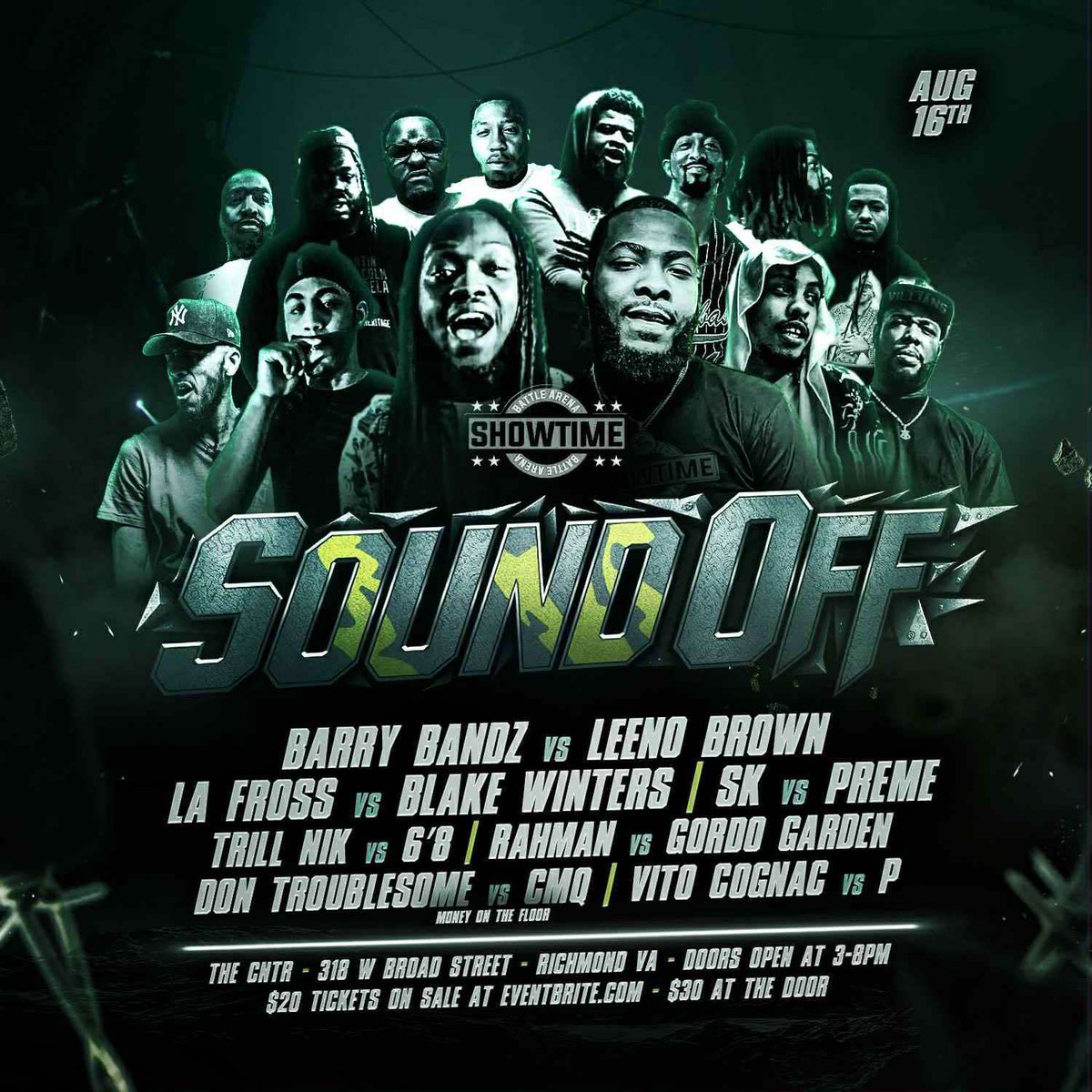 KingPreme8363's tweet photo. #SBA We Back At Again #SoundOff going down August 16th in Richmond, VA....Put this on your Calendar 🔥🔥 https://t.co/znqOsKwTXL