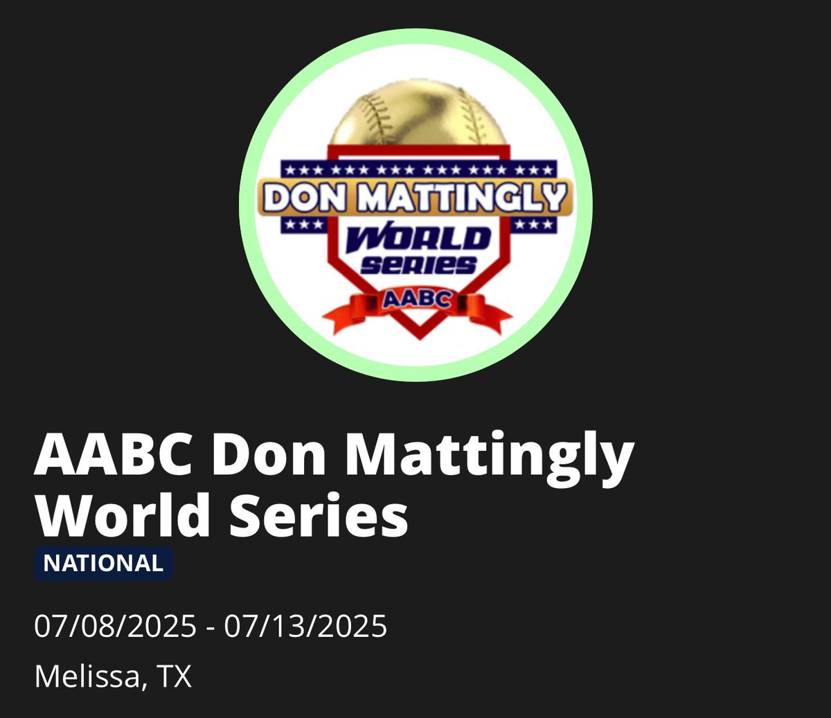 Hunter Pence Baseball Academy (@hpba_official) on Twitter photo โฝ๏ธ Pitching Rotation โฝ๏ธ
AABC Mattingly World Series
HP 2027 Morris
Tuesday - 6p @ Lovejoy HS
<a href="/tyler_tarnowski/">Tyler Tarnowski 2027</a>
Wednesday - 1:30p @ Z-Plex Judson
<a href="/JackieHope6860/">Jack Hope</a>
Thursday - 4:15p @ Anna HS
<a href="/BlakeEdling10/">Blake Edling</a> โฝ๏ธ Pitching Rotation โฝ๏ธ
AABC Mattingly World Series
HP 2027 Morris
Tuesday - 6p @ Lovejoy HS
<a href="/tyler_tarnowski/">Tyler Tarnowski 2027</a>
Wednesday - 1:30p @ Z-Plex Judson
<a href="/JackieHope6860/">Jack Hope</a>
Thursday - 4:15p @ Anna HS
<a href="/BlakeEdling10/">Blake Edling</a>