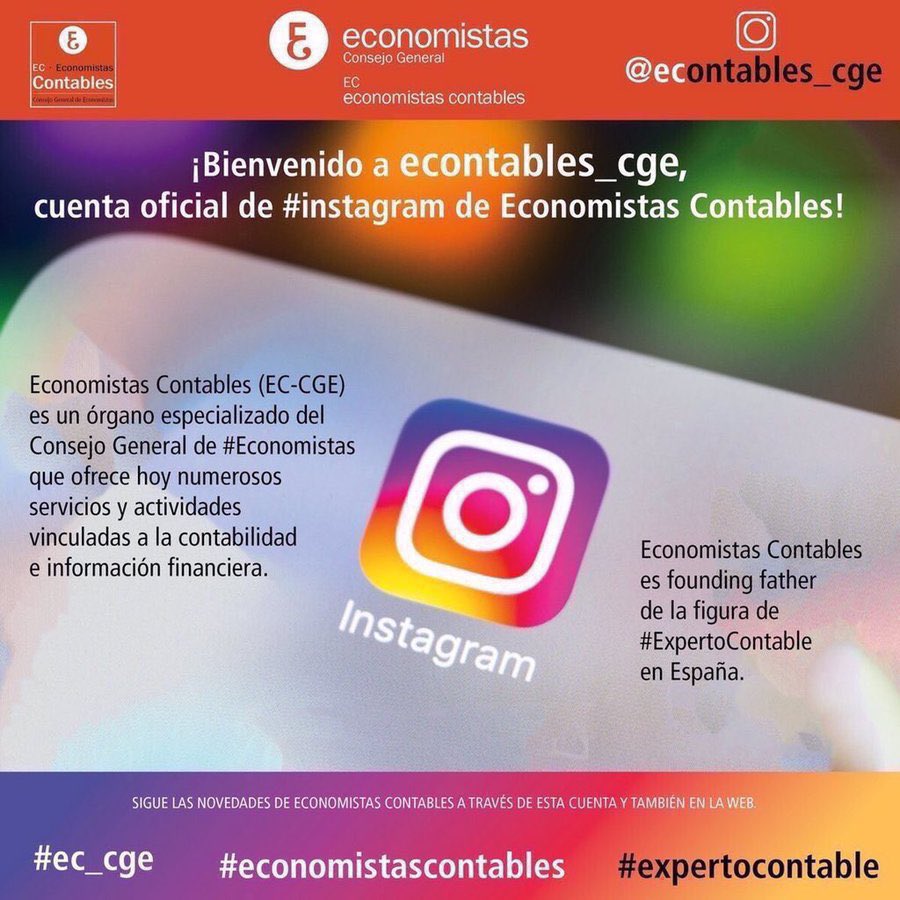 EContables's tweet photo. 📸 Si quieres seguir también todas nuestras novedades en Instagram, visita econtables_cge 👉 https://t.co/TXSCjkWM8v https://t.co/Llu0yrtcmW