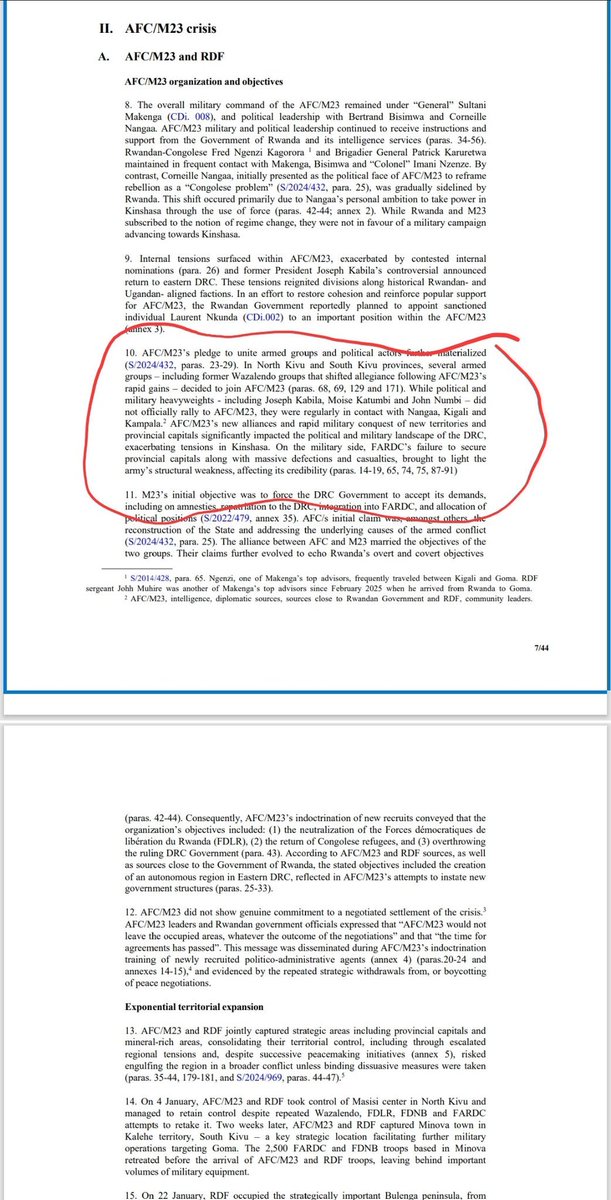 🎈Le dernier rapport du groupe d’experts des NU confirme que Moise KATUMBI, Joseph KABILA et John NUMBI ont bel et bien fait allégeance au M23/AFC/RDF.
En réalité le silence de Katumbi et ses hommes sur l’agression Rwandaise n’était que complicité 
<a href="/KanyindaPat/">Mulumba Kanyinda Patrick CRD💚💛</a> <a href="/JoMiense/">jomi3nse</a>