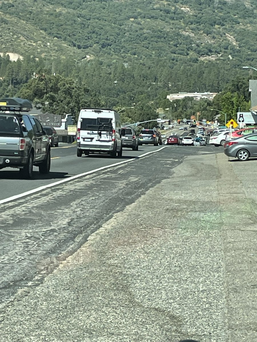 Traffic backing up in Oakhurst due to the large amount of people leaving our area after the 4th of July weekend! Be patient as getting around town will take a little longer than usual.