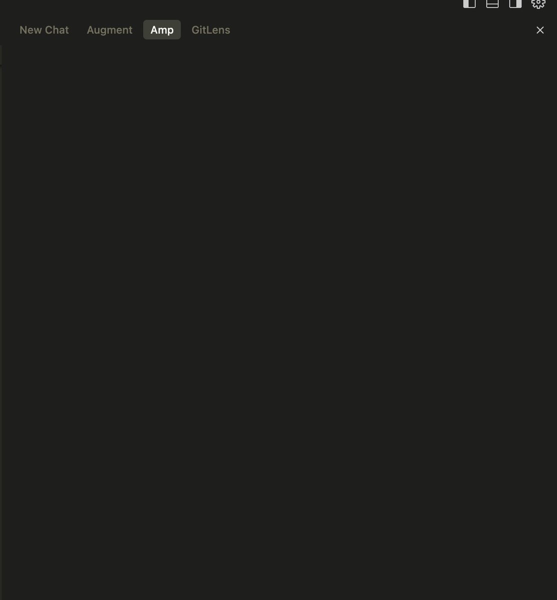 jachands's tweet image. Anyone else ever have the @AmpCode extension in Cursor completely stop working for a specific repo? Works fine on other repos. Tried closing/opening cursor, disabling/enabling Amp, but it still seems to be borked 馃檨