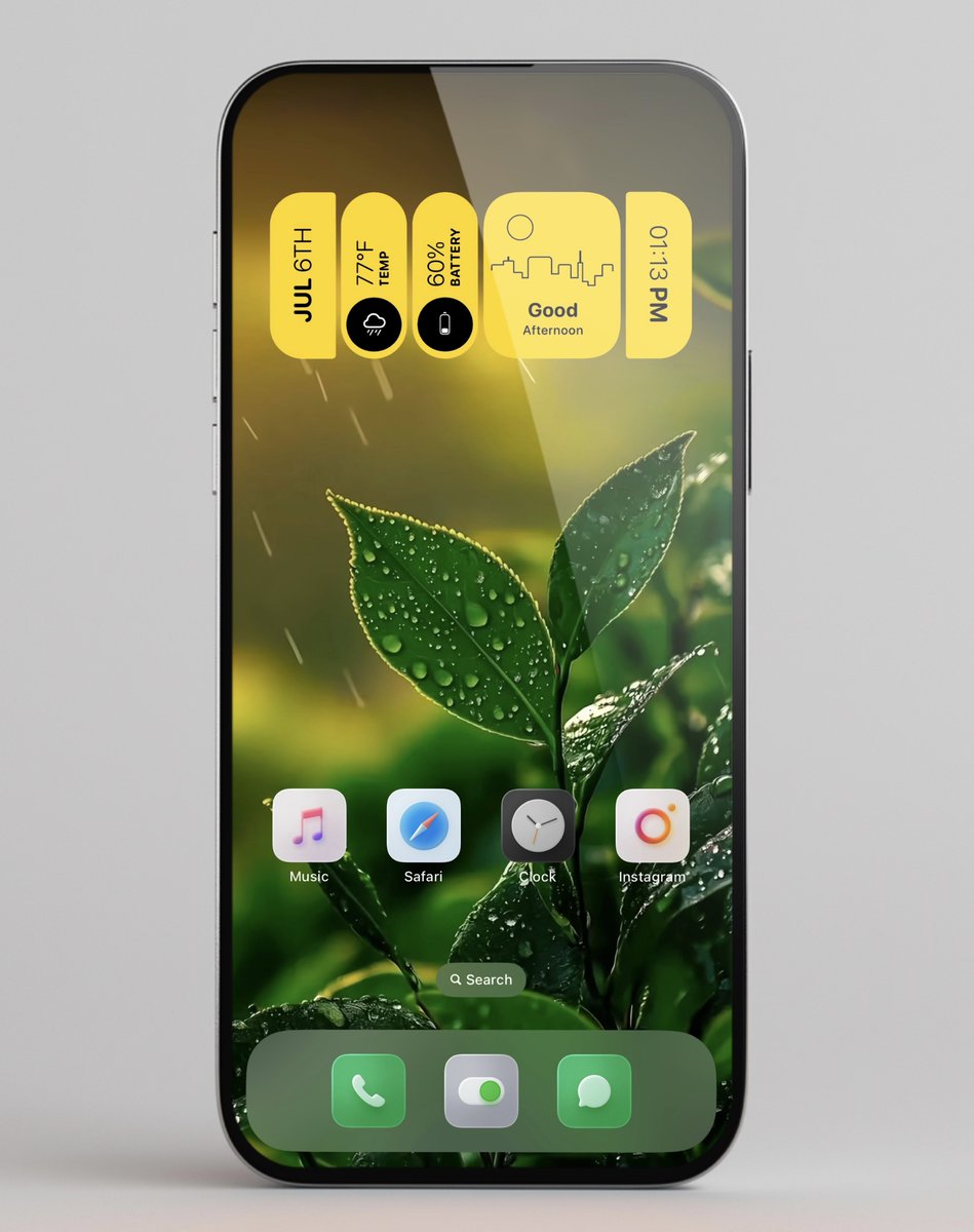AntronNYC's tweet image. Nice rainy vibe on this clean home screen! 🌧️📱 #iOS #HomeScreen #Wallpaper
Wall @Universal4karts
Widget @EduardoB5to
Icons @tweetbylokki