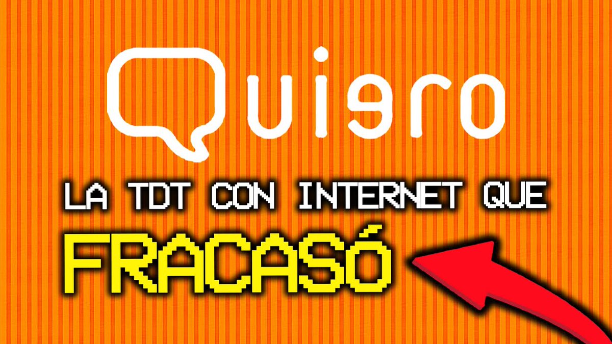 LasCosasRetro's tweet image. Hoy te cuento la historia de QUIERO TV, la primera plataforma de televisión digital terrestre (TDT) de pago con la que podías navegar por internet en tu TV y que fue un COMPLETO FRACASO.
Dale al play y comparte que ayuda mucho:
youtu.be/yvtXlIguJuM