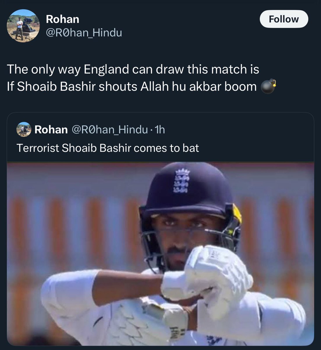 Another example why Indian fans are the worst fans in the sport. Or in any sport. Disgusting. #ENGvIND
