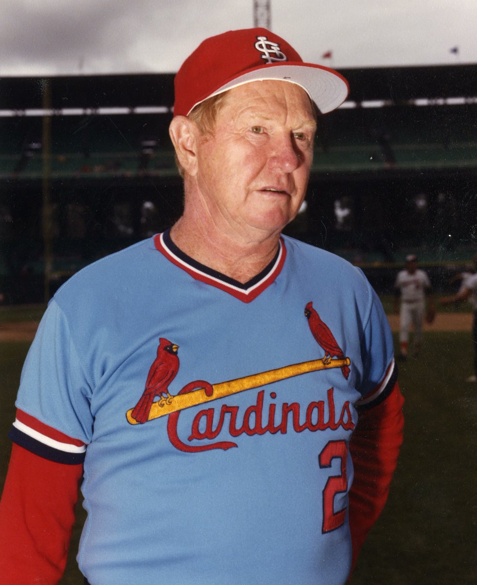 #OTD 1990 - After Whitey Herzog abruptly quits, the Cardinals name Red Schoendienst as the interim manager. #STLCards #ForTheLou