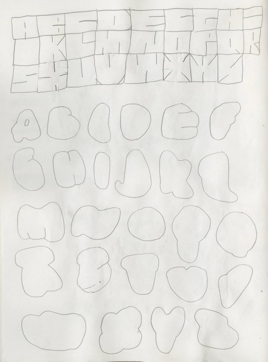 my alphabet that was used for the skims logo