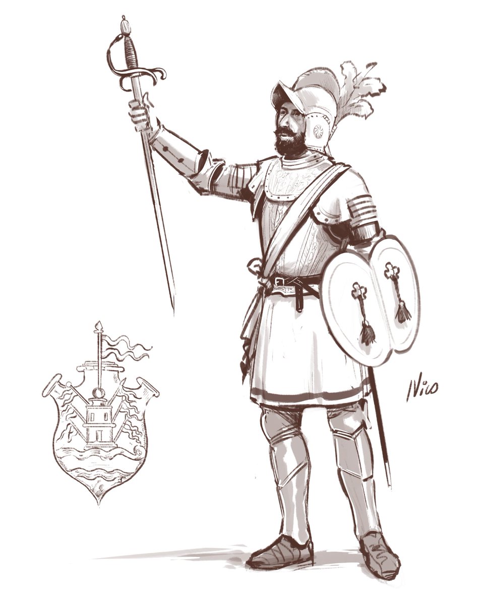 Hoy es el 452° cumpleaños de la ciudad de Córdoba.

Boceto de Jerónimo Luis de Cabera, fundador de la ciudad de Córdoba de la Nueva Andalucía un 6 de julio de 1573, Gobernador de la "provincia de Tucumán, Juríes y Diaguitas" del Virreinato del Perú entre 1571 y 1574.